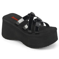 Criss-Cross Heart Ring Slide Sandals