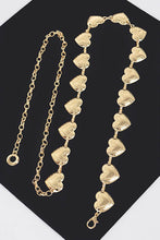 Load image into Gallery viewer, Gold Simple Heart Metal Chain Belt

