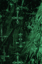Load image into Gallery viewer, Green Crushed Velvet Strappy Neckline Crop Top
