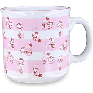 Hello Kitty Strawberry Milk Ceramic Camper Mug
