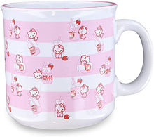 Load image into Gallery viewer, Hello Kitty Strawberry Milk Ceramic Camper Mug
