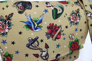 Tatto Vintage Art Messenger Bag