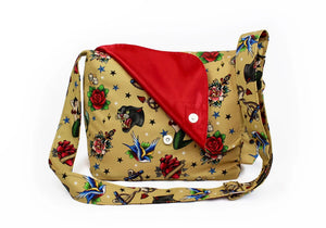 Tatto Vintage Art Messenger Bag