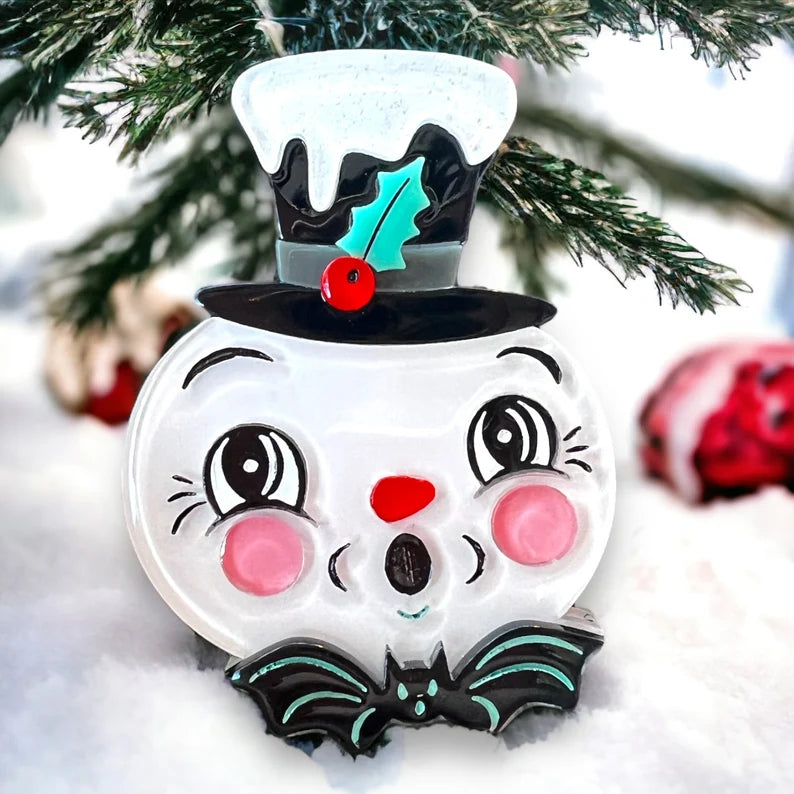 Frosty Spookmas Brooch