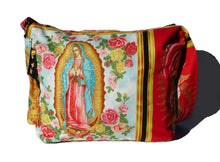 Load image into Gallery viewer, Red Guadalupe Virgin Mary Messenger Bag
