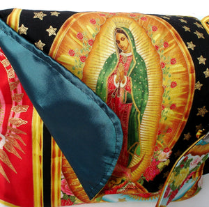 Black Guadalupe Virgin Mary Messenger Bag