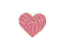 Load image into Gallery viewer, Pink Concha Pan Dulce Heart Embroidered Patch
