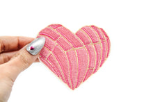 Load image into Gallery viewer, Pink Concha Pan Dulce Heart Embroidered Patch
