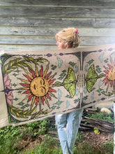 Load image into Gallery viewer, Sun and Luna Moth Pashmina
