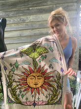 Load image into Gallery viewer, Sun and Luna Moth Pashmina
