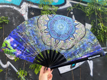 Load image into Gallery viewer, Botanical Geometry XL Hand Fan
