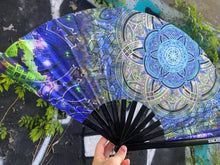 Load image into Gallery viewer, Botanical Geometry XL Hand Fan

