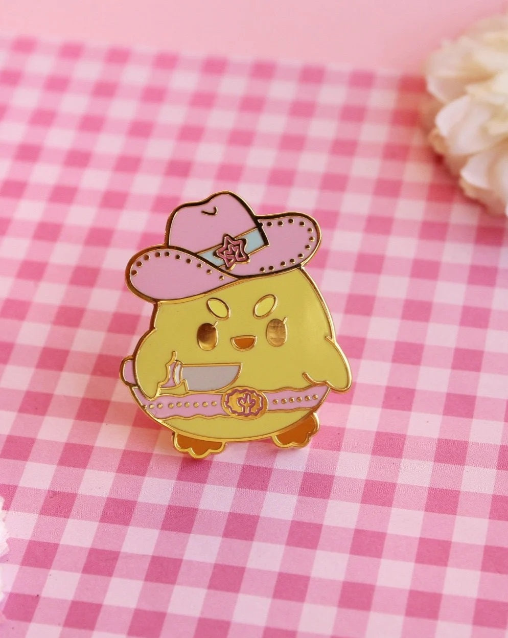 Cowboy Duckie Enamel Pin