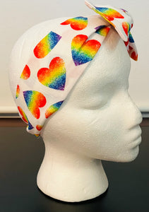 Rainbow Heart Headband