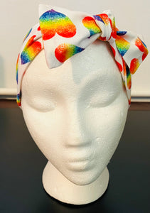 Rainbow Heart Headband
