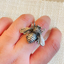 Load image into Gallery viewer, Bumble Bee Crafted Sterling Silver Ring
