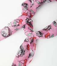 Load image into Gallery viewer, Betty Boop Pink Cherry Print Hair Scarf
