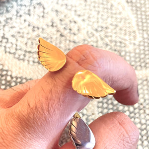 Angel Wing Open Ring- More Finishes Available!