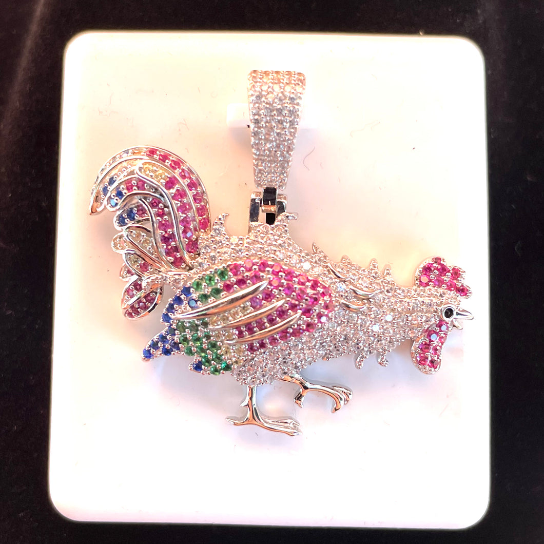 Rooster Bling Pendant