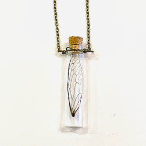 Bottled Fairy Wing Necklace
