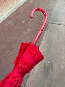 Red Ruffle Cake Tower Umbrella