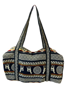 Vintage Static Woven Duffel Bag