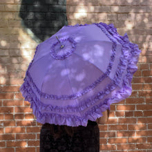 Load image into Gallery viewer, Lilac Bottom Ruffle Umbrella

