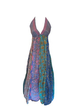 Load image into Gallery viewer, Boho OOAK Printed Tie Back Halter Maxi Dress- More Patterns Available!
