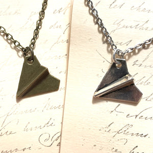 Paper Airplane Charm Necklace- More Styles Available!