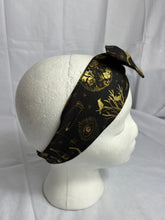 Load image into Gallery viewer, headband Black Gold Magical
