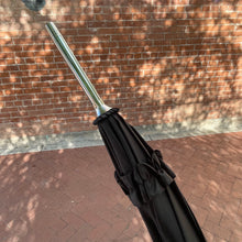 Load image into Gallery viewer, Black Bottom Ruffle Umbrella
