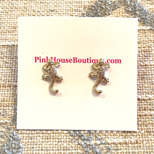 Bejeweled Lizard Stud Earrings