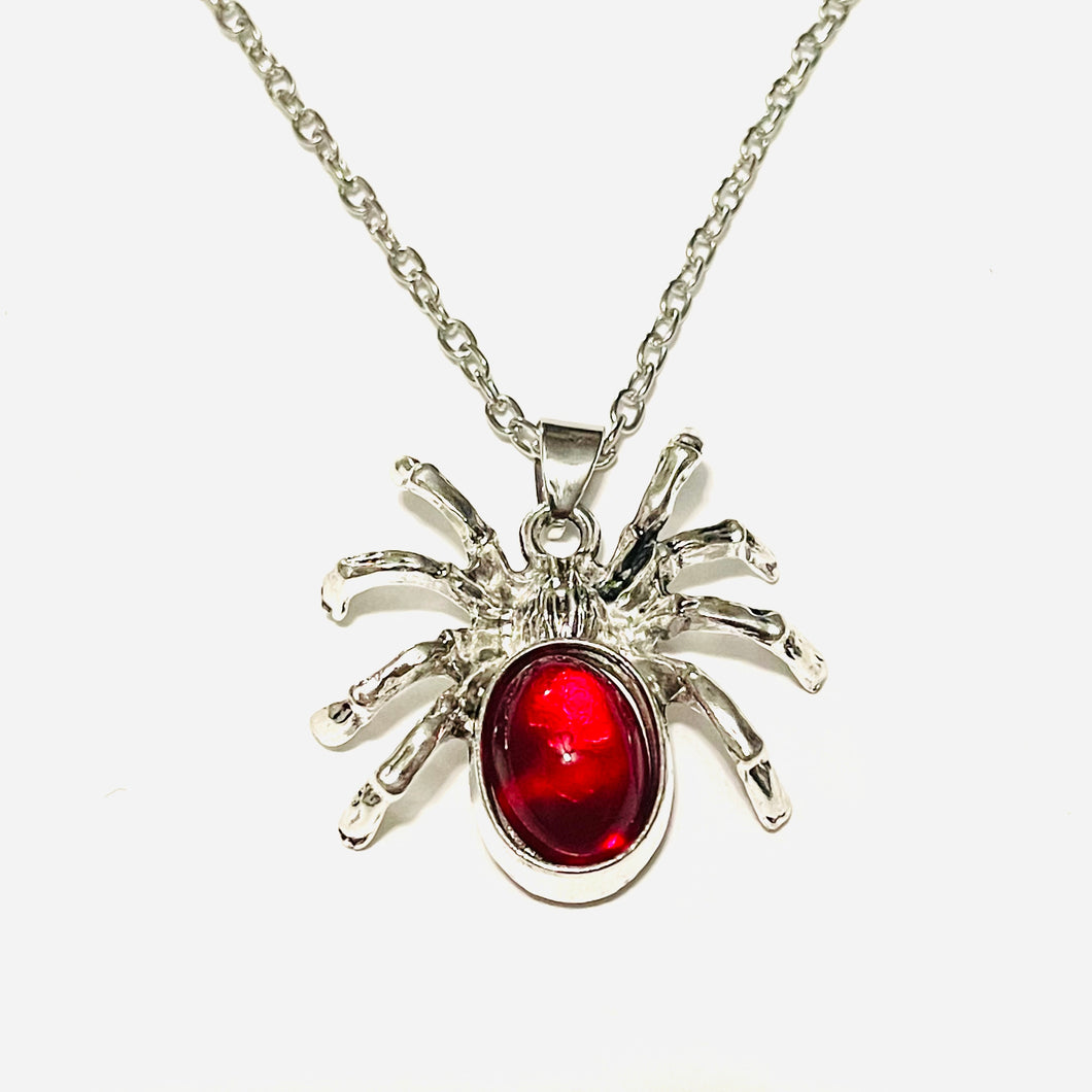 Red Bellied Spider Necklace