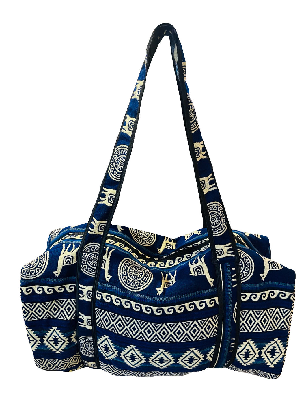 Indigo Eyes Woven Duffel Bag