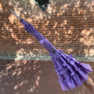 Lilac Bottom Ruffle Umbrella