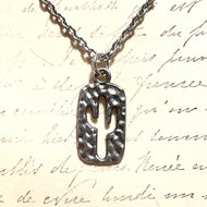 Cactus Cutout Charm Necklace