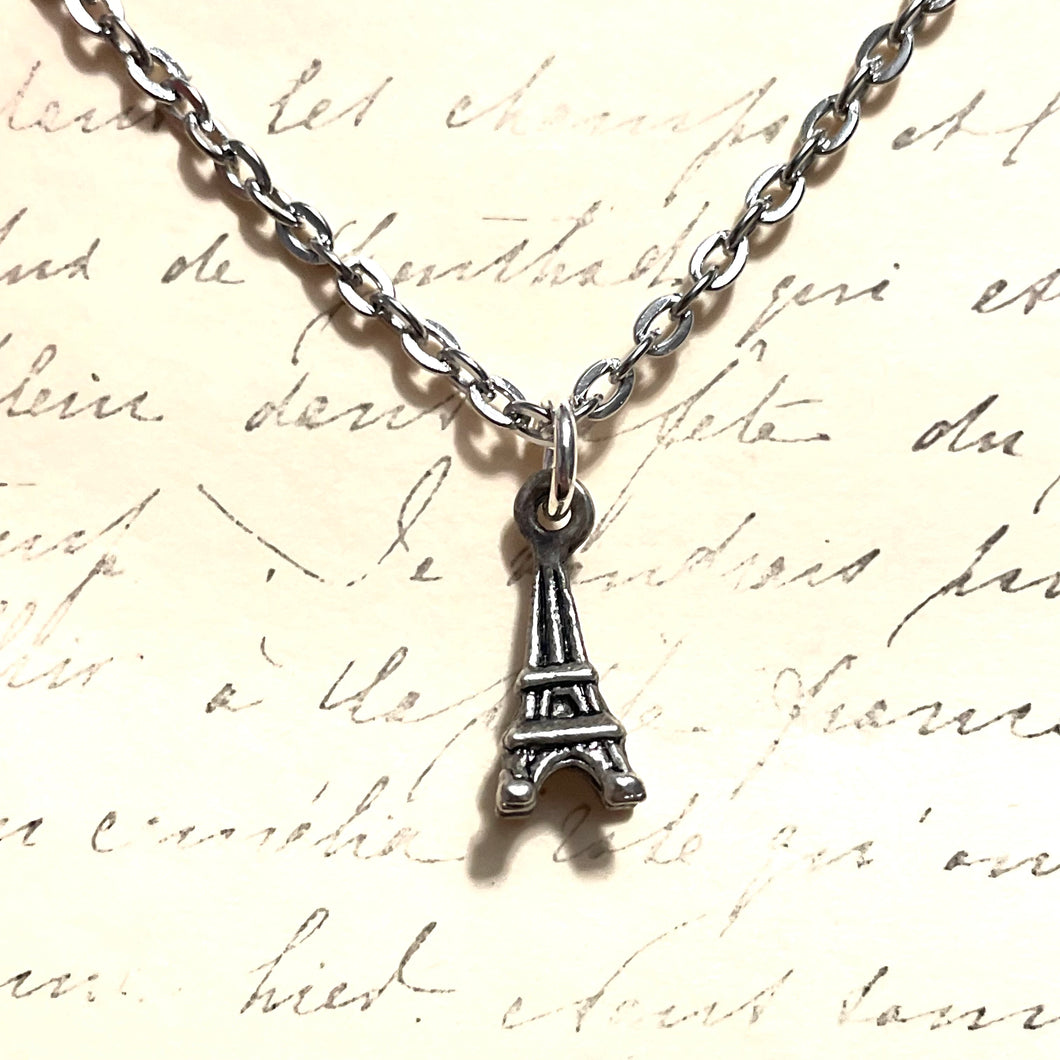 Bitty Eiffel Tower Charm Necklace