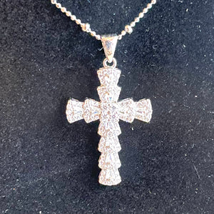 Graduating Bling Cross Pendant