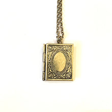 Load image into Gallery viewer, Brass Book Locket Necklace
