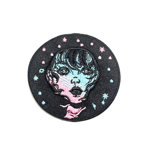 Electric Mystic Sparkle Girl Circle Patch
