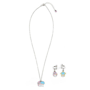 Little Twin Stars Necklace and Earring Set