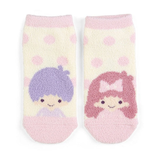 Little Twin Stars Pastel Fuzzy Ankle Socks