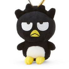 Load image into Gallery viewer, Badtz-Maru Mini Plush Keyring with Heart Carabiner Clip
