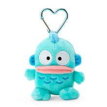 Load image into Gallery viewer, Hangyodon Mini Plush Keyring with Heart Carabiner Clip
