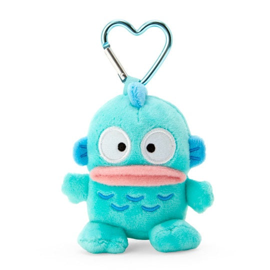 Hangyodon Mini Plush Keyring with Heart Carabiner Clip