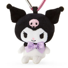 Load image into Gallery viewer, Kuromi Mini Plush Keyring with Heart Carabiner Clip
