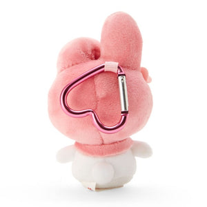 My Melody Mini Plush Keyring with Heart Carabiner Clip