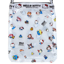 Load image into Gallery viewer, Hello Kitty Everyone 50th Anniversary Clear Vinyl Shoulder Purse
