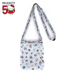 Hello Kitty Everyone 50th Anniversary Clear Vinyl Shoulder Purse