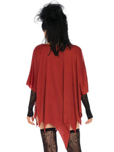 Load image into Gallery viewer, Red Glitter Web Poncho
